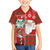 Australian Christmas Family Matching Off Shoulder Maxi Dress and Hawaiian Shirt - Santa Koala Kangaroo and Holiday Cheer