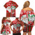 Australian Christmas Family Matching Off Shoulder Short Dress and Hawaiian Shirt - Santa Koala Kangaroo and Holiday Cheer