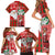 Australian Christmas Family Matching Short Sleeve Bodycon Dress and Hawaiian Shirt - Santa Koala Kangaroo and Holiday Cheer