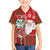 Australian Christmas Family Matching Short Sleeve Bodycon Dress and Hawaiian Shirt - Santa Koala Kangaroo and Holiday Cheer