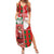 Australian Christmas Family Matching Summer Maxi Dress and Hawaiian Shirt - Santa Koala Kangaroo and Holiday Cheer