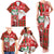 Australian Christmas Family Matching Tank Maxi Dress and Hawaiian Shirt - Santa Koala Kangaroo and Holiday Cheer