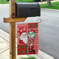 Australian Christmas Garden Flag - Santa Koala Kangaroo and Holiday Cheer LT03 - Polynesian Pride