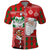 Australian Christmas Polo Shirt - Santa Koala Kangaroo and Holiday Cheer