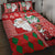 Australian Christmas Quilt Bed Set - Santa Koala Kangaroo and Holiday Cheer