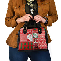 Australian Christmas Shoulder Handbag - Santa Koala Kangaroo and Holiday Cheer LT03 - Polynesian Pride