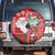 Australian Christmas Spare Tire Cover - Santa Koala Kangaroo and Holiday Cheer