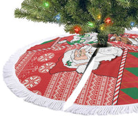 Australian Christmas Tree Skirt - Santa Koala Kangaroo and Holiday Cheer LT03 - Polynesian Pride