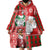 Australian Christmas Wearable Blanket Hoodie - Santa Koala Kangaroo and Holiday Cheer