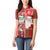 Australian Christmas Women Polo Shirt - Santa Koala Kangaroo and Holiday Cheer