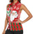 Australian Christmas Women Sleeveless Polo Shirt - Santa Koala Kangaroo and Holiday Cheer