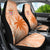 Bula Fiji Car Seat Cover Tropical Flower and Tapa Pattern Peach Fuzz Color LT03 - Polynesian Pride