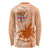 Bula Fiji Long Sleeve Shirt Tropical Flower and Tapa Pattern Peach Fuzz Color LT03 - Polynesian Pride