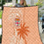 Bula Fiji Quilt Tropical Flower and Tapa Pattern Peach Fuzz Color LT03 Peach Fuzz - Polynesian Pride