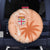 Bula Fiji Spare Tire Cover Tropical Flower and Tapa Pattern Peach Fuzz Color LT03 Peach Fuzz - Polynesian Pride