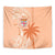 Bula Fiji Tapestry Tropical Flower and Tapa Pattern Peach Fuzz Color LT03 - Polynesian Pride