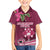 Fiji Adi Cakobau School Family Matching Off Shoulder Long Sleeve Dress and Hawaiian Shirt Tropical Flower and Tapa Pattern LT03 Son's Shirt Pink - Polynesian Pride