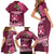 Fiji Adi Cakobau School Family Matching Short Sleeve Bodycon Dress and Hawaiian Shirt Tropical Flower and Tapa Pattern LT03 - Polynesian Pride