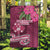 Fiji Adi Cakobau School Garden Flag Tropical Flower and Tapa Pattern LT03 Garden Flag Pink - Polynesian Pride