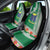 Fiji Natabua High School Car Seat Cover Tropical Flower and Tapa Pattern Green Style LT03 - Polynesian Pride