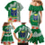 Fiji Natabua High School Family Matching Mermaid Dress and Hawaiian Shirt Tropical Flower and Tapa Pattern Green Style LT03 - Polynesian Pride