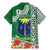 Fiji Natabua High School Family Matching Mermaid Dress and Hawaiian Shirt Tropical Flower and Tapa Pattern Green Style LT03 - Polynesian Pride