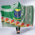 Fiji Natabua High School Hooded Blanket Tropical Flower and Tapa Pattern Green Style LT03 - Polynesian Pride