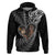 New Zealand Valentine Day Zip Hoodie Aotearoa Warrior and Woman Love Heart Silver Fern Koru LT03 Pullover Hoodie Black - Polynesian Pride