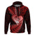 New Zealand Valentine Day Hoodie Aotearoa Warrior and Woman Love Story Silver Fern Koru Red Style LT03 Pullover Hoodie Red - Polynesian Pride