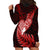 New Zealand Valentine Day Hoodie Dress Aotearoa Warrior and Woman Love Story Silver Fern Koru Red Style LT03 - Polynesian Pride