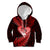 New Zealand Valentine Day Kid Hoodie Aotearoa Warrior and Woman Love Story Silver Fern Koru Red Style LT03 Hoodie Red - Polynesian Pride