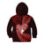 New Zealand Valentine Day Kid Hoodie Aotearoa Warrior and Woman Love Story Silver Fern Koru Red Style LT03 - Polynesian Pride