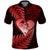 New Zealand Valentine Day Polo Shirt Aotearoa Warrior and Woman Love Story Silver Fern Koru Red Style LT03 Red - Polynesian Pride