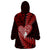 New Zealand Valentine Day Wearable Blanket Hoodie Aotearoa Warrior and Woman Love Story Silver Fern Koru Red Style LT03 - Polynesian Pride