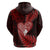 New Zealand Valentine Day Zip Hoodie Aotearoa Warrior and Woman Love Story Silver Fern Koru Red Style LT03 - Polynesian Pride