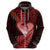 New Zealand Valentine Day Zip Hoodie Aotearoa Warrior and Woman Love Story Silver Fern Koru Red Style LT03 - Polynesian Pride