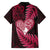 New Zealand Valentine Day Family Matching Summer Maxi Dress and Hawaiian Shirt Aotearoa Warrior Love Story Silver Fern Koru Pink Style LT03 - Polynesian Pride