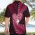 New Zealand Valentine Day Hawaiian Shirt Aotearoa Warrior Love Story Silver Fern Koru Pink Style LT03 - Polynesian Pride