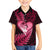 New Zealand Valentine Day Kid Hawaiian Shirt Aotearoa Warrior Love Story Silver Fern Koru Pink Style LT03 Kid Pink - Polynesian Pride