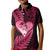 New Zealand Valentine Day Kid Polo Shirt Aotearoa Warrior Love Story Silver Fern Koru Pink Style LT03 Kid Pink - Polynesian Pride