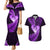 New Zealand Valentine Day Couples Matching Mermaid Dress and Hawaiian Shirt Aotearoa Warrior Love Story Silver Fern Koru Purple Style LT03 Purple - Polynesian Pride