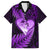 New Zealand Valentine Day Family Matching Short Sleeve Bodycon Dress and Hawaiian Shirt Aotearoa Warrior Love Story Silver Fern Koru Purple Style LT03 Dad's Shirt - Short Sleeve Purple - Polynesian Pride