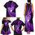 New Zealand Valentine Day Family Matching Tank Maxi Dress and Hawaiian Shirt Aotearoa Warrior Love Story Silver Fern Koru Purple Style LT03 - Polynesian Pride