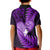 New Zealand Valentine Day Kid Polo Shirt Aotearoa Warrior Love Story Silver Fern Koru Purple Style LT03 - Polynesian Pride