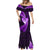 New Zealand Valentine Day Mermaid Dress Aotearoa Warrior Love Story Silver Fern Koru Purple Style LT03 - Polynesian Pride