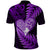 New Zealand Valentine Day Polo Shirt Aotearoa Warrior Love Story Silver Fern Koru Purple Style LT03 - Polynesian Pride