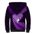 New Zealand Valentine Day Sherpa Hoodie Aotearoa Warrior Love Story Silver Fern Koru Purple Style LT03 - Polynesian Pride