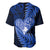 New Zealand Valentine Day Baseball Jersey Aotearoa Warrior Love Story Silver Fern Koru Blue Style LT03 - Polynesian Pride