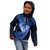 New Zealand Valentine Day Kid Hoodie Aotearoa Warrior Love Story Silver Fern Koru Blue Style LT03 - Polynesian Pride