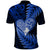 New Zealand Valentine Day Polo Shirt Aotearoa Warrior Love Story Silver Fern Koru Blue Style LT03 - Polynesian Pride